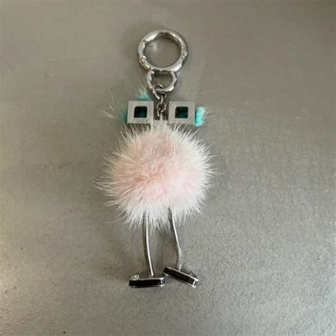 fendi mink chick bag charm|Fendi Pink Mink Hypnoteyes Chick Pom Pom Bag Charm.